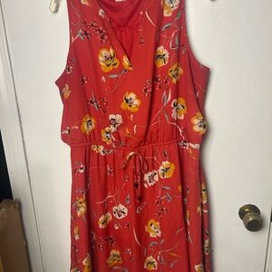 Maurices Red Floral Dress